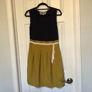 Black & mustard Pink Martini dress large